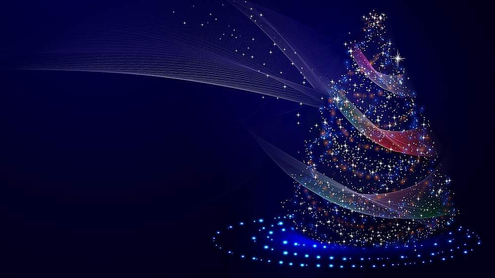 Weihnachtsbaumerleuchtung
